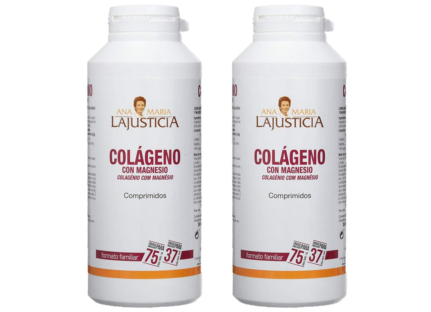 Ana Maria Lajusticia - Colágeno con magnesio – 900 comprimidos articulaciones fuertes y piel tersa. Regenerador de tejidos con colageno hidrolizado tipo 1 y tipo 2. Envase para 150 días de tratamiento