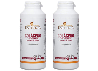 Ana Maria Lajusticia - Colágeno con magnesio – 900 comprimidos articulaciones fuertes y piel tersa. Regenerador de tejidos con colageno hidrolizado tipo 1 y tipo 2. Envase para 150 días de tratamiento