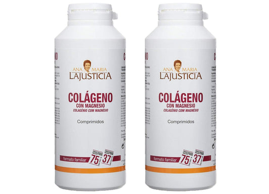 Ana Maria Lajusticia - Colágeno con magnesio – 900 comprimidos articulaciones fuertes y piel tersa. Regenerador de tejidos con colageno hidrolizado tipo 1 y tipo 2. Envase para 150 días de tratamiento