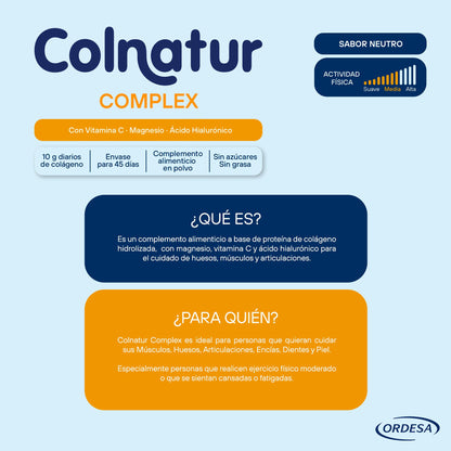 Colnatur Complex Neutro | 330g | Colágeno con Magnesio y Vitamina C para Músculos y Articulaciones