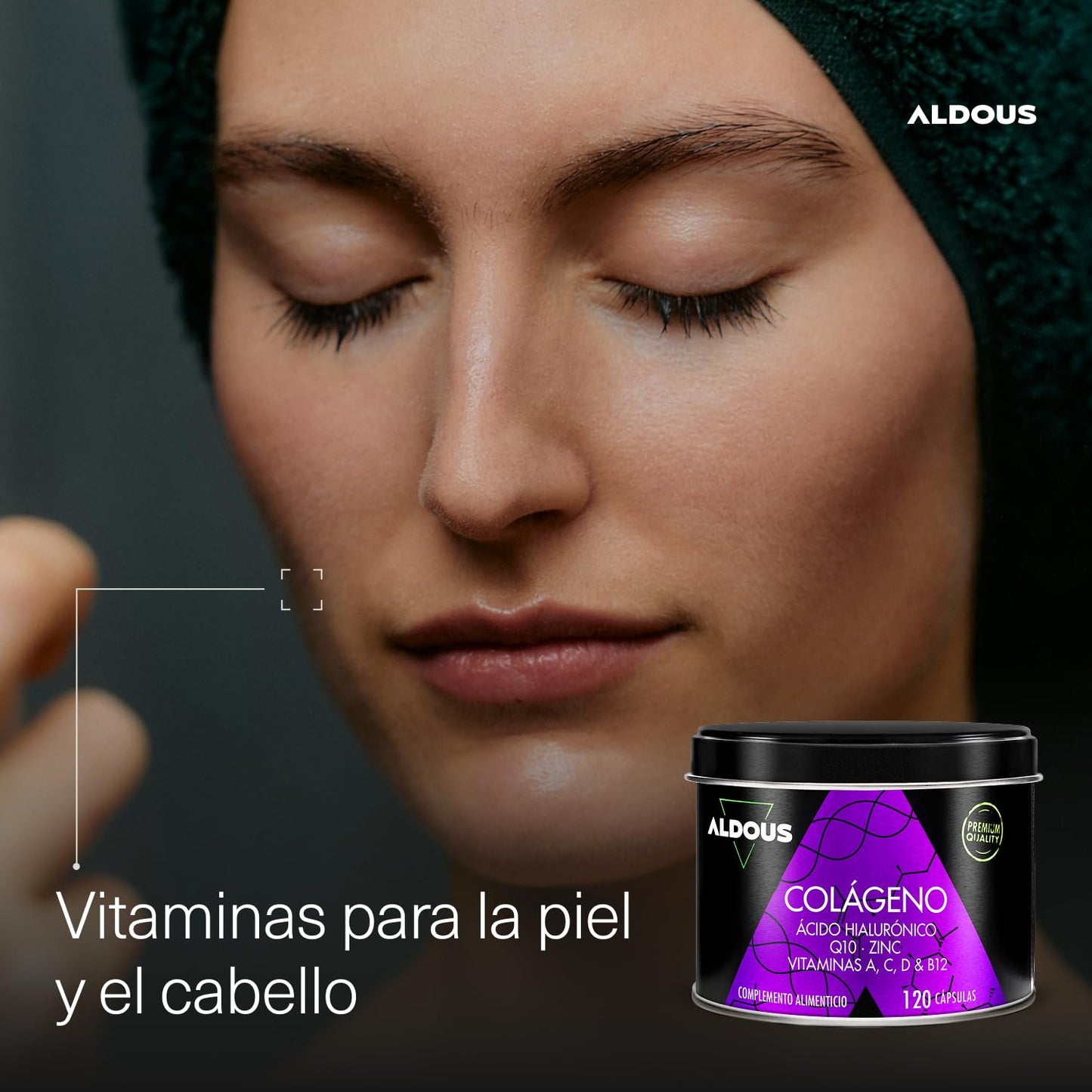 Colágeno Hidrolizado Puro + Ácido Hialurónico + Coenzima Q10 + Vitaminas y B12 + Zinc - 120 días Máxima Dosis - Formula Avanzada - Colágeno para las Articulaciones Fuertes, Piel Tersa y Energía