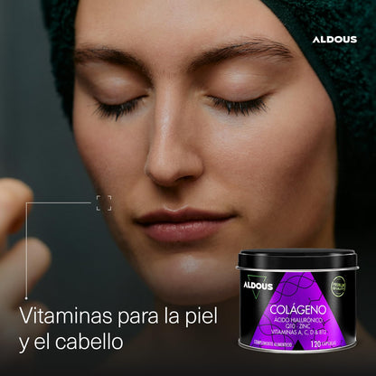 Colágeno Hidrolizado Puro + Ácido Hialurónico + Coenzima Q10 + Vitaminas y B12 + Zinc - 120 días Máxima Dosis - Formula Avanzada - Colágeno para las Articulaciones Fuertes, Piel Tersa y Energía