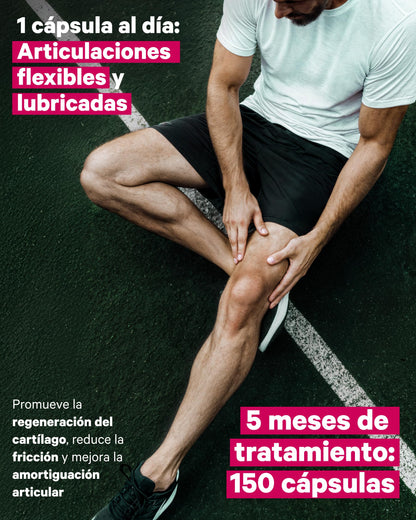 Colágeno Marino Hidrolizado Puro con Ácido Hialurónico, Vitamina C, Coenzima Q10 y Biotina - 150 Cápsulas, 5 Meses - Alta Biodisponibilidad - Péptidos Tipo I - Articulaciones, Piel, Pelo y Uñas